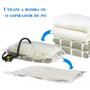 Imagem de Kit Saco a vácuo organizador edredom roupas 60x80 10un