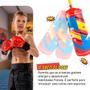 Imagem de Kit Saco de Pancada Infantil com Par de Luvas Super Boxing Junior Boxe Muay Thai Treino