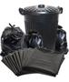 Imagem de Kit Saco Para Lixo 30 Litros + 60L Com 100 Und Cada