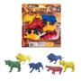 Imagem de Kit Safari Animais Miniatura De Brinquedo Infantil 8 Peças