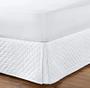 Imagem de Kit Saia Box Para Cama Queen + Protetor De Colchão e Travesseiro  Impermeável Branco