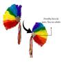 Imagem de Kit Saia Tule Carnaval Enfeite Cabelo Colorido Cílios Postiços Fantasia Adulto Tutu Bloquinho Folia Alegria Dança Rainha Desfile India