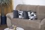 Imagem de Kit Sala Tapete 2,50 x 1,45 + 4 Capas de Almofada Jacquard Luxo Macio Emborrachado Antiderrapante Estampa Super Atual