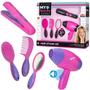 Imagem de Kit Salão De Beleza Brinquedo 5 Peças Cabeleireira Infantil Meninas - Brinquedo Infantil Beleza Meninas