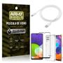 Imagem de Kit Samsung A22 4G Cabo USB Tipo C 2m + Capa Anti Impacto + Película Vidro 3D - Armyshield