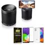 Imagem de Kit Samsung A22 4G Som Bluetooth Potente Q3 + Capinha + Película 3D - Armyshield