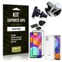 Imagem de Kit Samsung M62 Suporte Veicular Magnético + Capa Anti Impacto + Película Vidro 3D - Armyshield