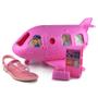 Imagem de Kit Sandália Infantil Grendene Feminino Barbie com Avião 22936