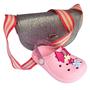 Imagem de Kit Sandália Infantil Menina Babuche Chinelo Feminino + Bolsa Infantil 