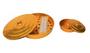 Imagem de Kit Santa Ceia Com Bandeja De 34 Cálices E Pão Douradas