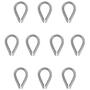 Imagem de Kit Sapatilha Para Cabo De Aço 1/2'' - 8,0006 (Com 10 Unidades) - Nord