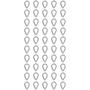 Imagem de Kit Sapatilha Para Cabo De Aço 1/8'' - 8,0001 (Com 50 Unidades) - Nord