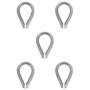Imagem de Kit Sapatilha Para Cabo De Aço 3/4'' - 8,0008 (Com 5 Unidades) - Nord 