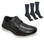 Imagem de Kit Sapato Ferracini Monterrey Gold Masculino + 3 Pares de Meias