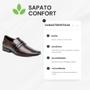 Imagem de Kit Sapato Social Masculino Elegante Casual Básico Confortável + Relógio e Meia