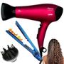 Imagem de Kit secador de cabelo pro e difusor e chapinha com selagem