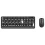 Imagem de Kit Sem Fio Comfort PCYes Teclado em S + Mouse, Wireless, ABNT2, Preto - PCOCWAB