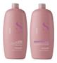 Imagem de Kit Semi Di Lino Moisture Alfaparf  Shampoo 1 Litro + Leave In 1 Litro