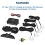 Imagem de Kit Sensor de Ré Branco + Câmera de Ré Ford Fiesta 2012 2013 2014 2015 2016 Estacionamento