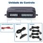 Imagem de Kit Sensor de Ré Cinza + Câmera de Ré Honda Fit 2003 2004 2005 2006 2007 2008 Estacionamento Chumbo Grafite