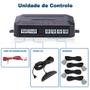 Imagem de Kit Sensor de Ré Prata + Câmera de Ré Fiat Palio G5 2012 2013 Estacionamento