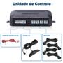 Imagem de Kit Sensor de Ré Preto + Câmera de Ré Corsa Classic 2002 2003 2004 2005 2006 Estacionamento