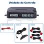 Imagem de Kit Sensor de Ré Vermelho + Câmera de Ré Fiat Punto 2008 2009 2010 2011 2012 2013 2014 Estacionamento