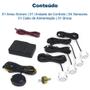 Imagem de Kit Sensores Dianteiros Branco Chevrolet Montana 2004 2005 2006 2007 2008 Estacionamento Frontal Frente Aviso Sonoro