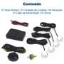 Imagem de Kit Sensores Dianteiros Branco Renault Sandero 2011 2012 2013 2014 Estacionamento Frontal