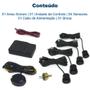 Imagem de Kit Sensores Dianteiros Preto Citroen C3 2003 2004 2005 2006 2007 2008 2009 Estacionamento Frontal Frente Aviso Sonoro