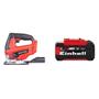 Imagem de Kit Serra Tico Tico Einhell Tc-js 18 Li Solo com Bateria Power X-change 18v 5,2ah Plus Einhell