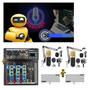 Imagem de Kit Setup Podcast mesa interface usb bluetooth com 2 microfones condensador