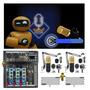 Imagem de Kit Setup Podcast mesa interface usb bluetooth com 2 microfones condensador