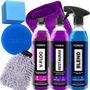 Imagem de Kit Shampoo Automotivo Neutro V-Floc 500ml Cera Liquida Spray Blend Revitalizador Restaurador Renovador Restaurax Vonixx