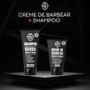 Imagem de Kit Shampoo Cabelo E Barba E Creme De Barbear