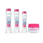 Imagem de Kit Shampoo Cond Creme Pentear Quero Cachos Gelatina Mahair