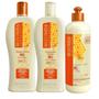 Imagem de Kit Shampoo + Condic e Finalizador 500g  Mel Bio Extratus