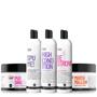 Imagem de Kit Shampoo, Condicionador, Be Strong, Máscara HNR e Gelatina Pudding - Curly Care  Tratamento e Definição