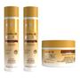 Imagem de Kit Shampoo, Condicionador e Máscara Banho de Verniz Kiria 