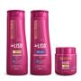 Imagem de Kit Shampoo + Condicionador + Máscara Bio Extratus +Liso 350ml