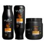Imagem de Kit Shampoo Condicionador Máscara Cabelos Cacheados 3A 3B 3C Hidratação Cachos Vult