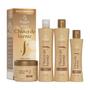 Imagem de Kit Shampoo Condicionador Máscara E Creme Para Pentear Profissional Chuva De Verniz Bio Instinto