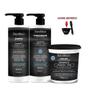 Imagem de Kit Shampoo e Condicionador 1l+ Máscara Carbono 1Kg Natumaxx