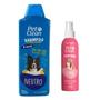Imagem de Kit Shampoo e Condicionador 2em1 Neutro Pet Clean e Perfume Femea para Cachorros e Gatos Limpa COndiciona e Perfuma