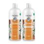 Imagem de Kit Shampoo e Condicionador Bombar Coconut Inoar Litro Nutrição Hidratação Óleo e Leite de Coco Crescimento Vegano