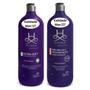 Imagem de Kit Shampoo Extra Soft e Condicionador Brilho e Desembaraço Pet Society 1L