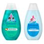 Imagem de Kit Shampoo Johnson's Kids Blackinho Poderoso 400ml e Condicionador Johnson's Cheirinho Prolongado 200ml