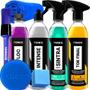 Imagem de Kit Shampoo Neutro V-floc Revitalizador Intense Limpador Sintra Fast Cera Automotiva Liquida Tok FInal Spray Vonixx