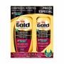 Imagem de Kit Shampoo Niely Gold Compridos   Fortes 275ml  Condicionador 175ml