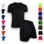Imagem de Kit Shorts Bermuda + Camiseta Fitness Academia MASCULINA POLIAMIDA 284